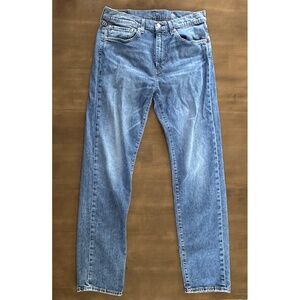 Levi's Premium 505 Regular Fit Performance Cool Men's Jeans Faded Blue 34 Waist